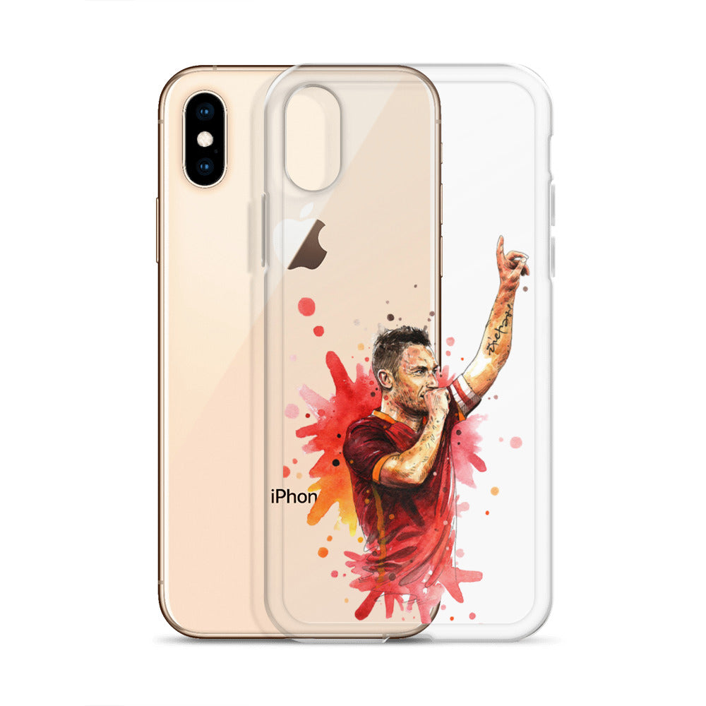 AS Roma Totti Eterno Vintage Clear Case for iPhone®