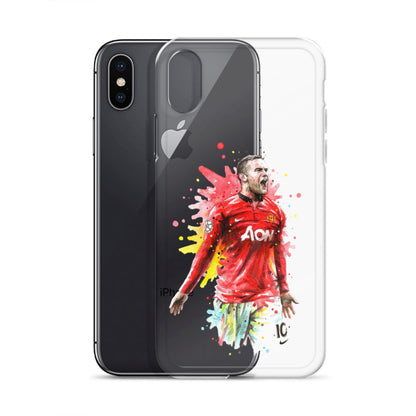 Manchester United Wayne Rooney Vintage Clear Case for iPhone®