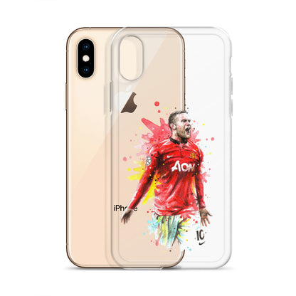 Manchester United Wayne Rooney Vintage Clear Case for iPhone®