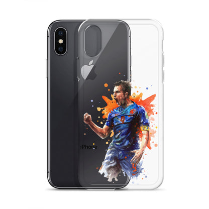 Netherlands Van Persie Vintage Clear Case for iPhone®