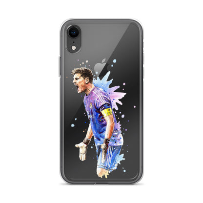 Real Madrid Legend Casillas Vintage Clear Case for iPhone® - The 90+ Minute