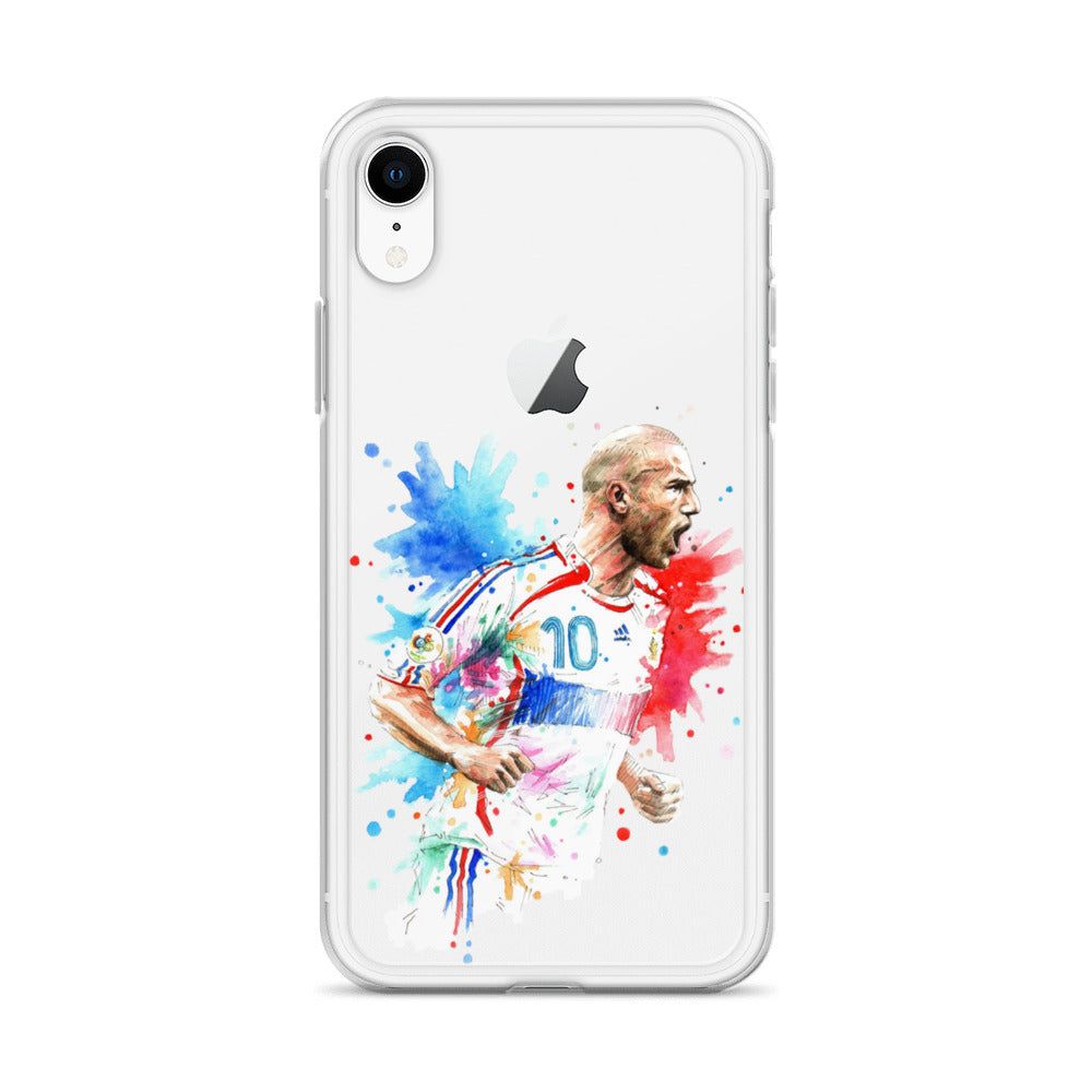 France Zinadine Zidane "Zizou" Vintage Clear Case for iPhone® - The 90+ Minute