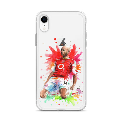 Arsenal Thierry Henry Vintage Clear Case for iPhone® - The 90+ Minute