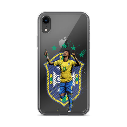 Neymar Brazil Logo iPhone Clear Case - The 90+ Minute