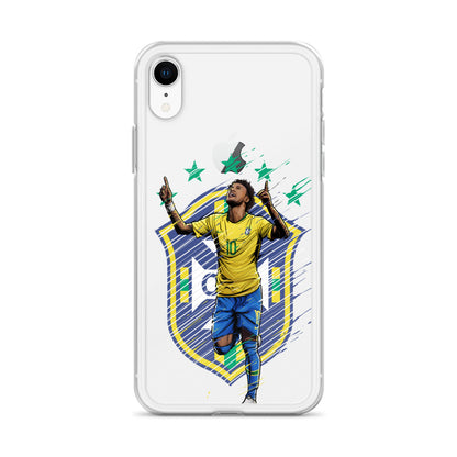 Neymar Brazil Logo iPhone Clear Case - The 90+ Minute