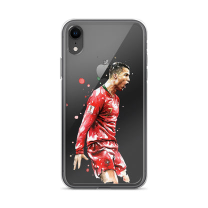 Ronaldo Portugal Celebration Vintage Clear Case for iPhone®