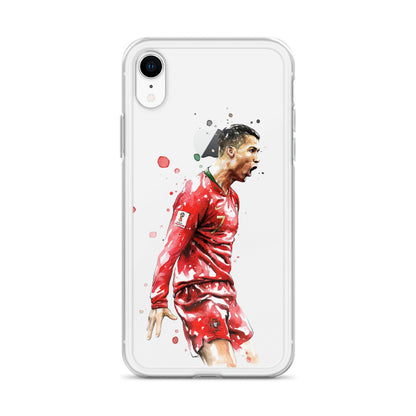 Ronaldo Portugal Celebration Vintage Clear Case for iPhone®