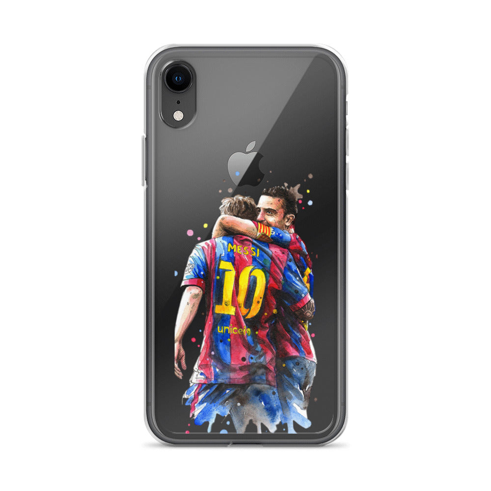 Messi & Xavi Barcelona days Clear Case for iPhone®