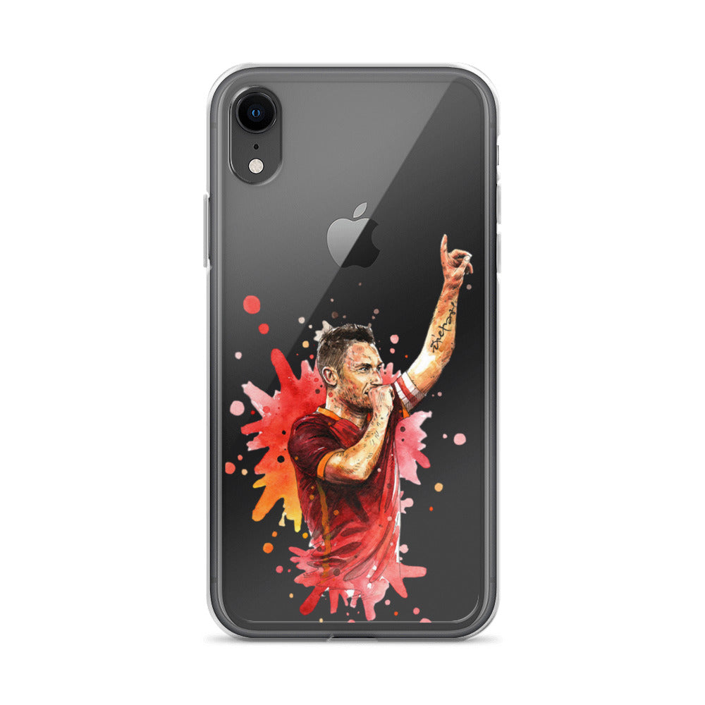 AS Roma Totti Eterno Vintage Clear Case for iPhone®