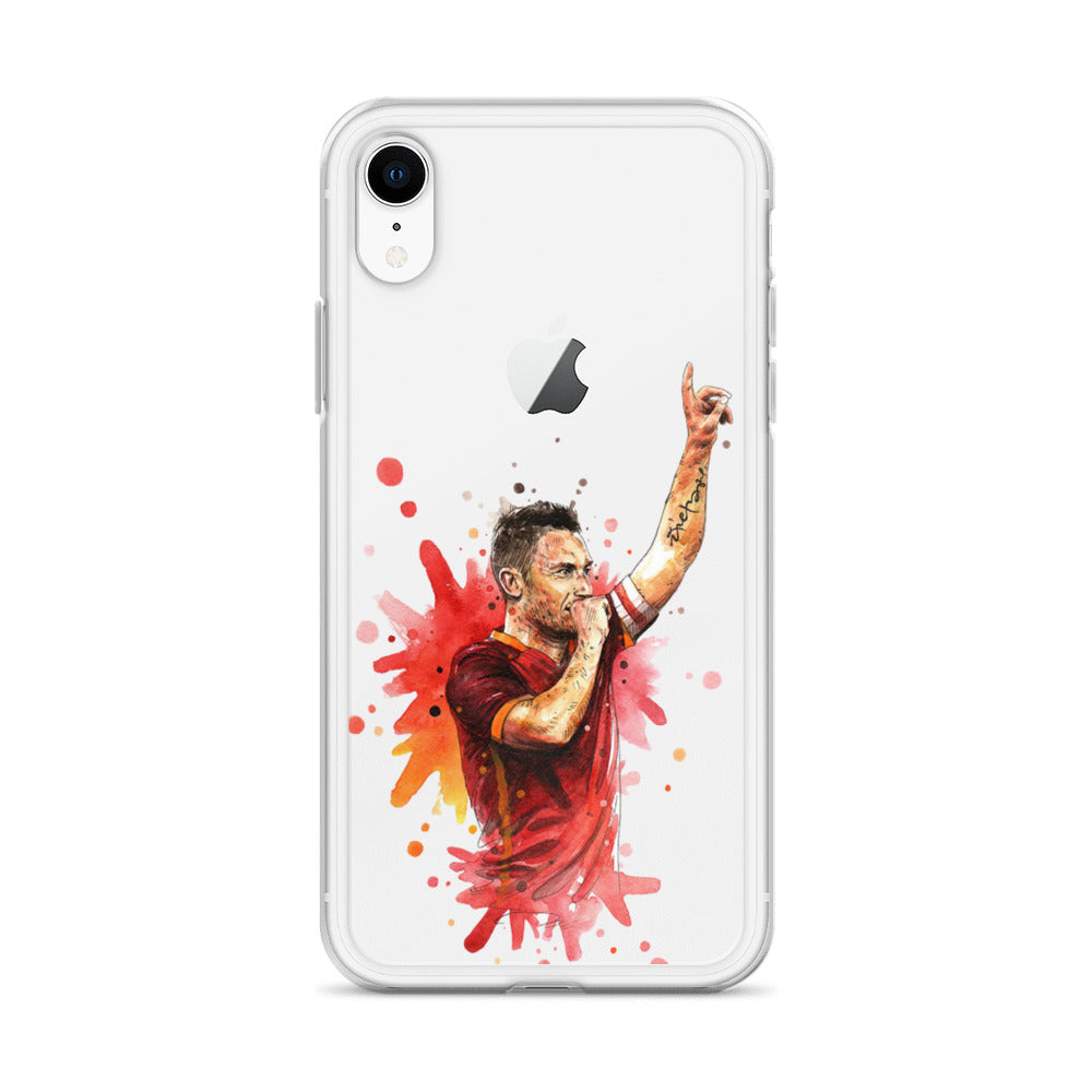 AS Roma Totti Eterno Vintage Clear Case for iPhone®