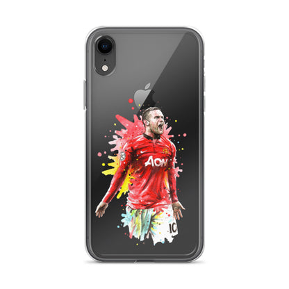 Manchester United Wayne Rooney Vintage Clear Case for iPhone®