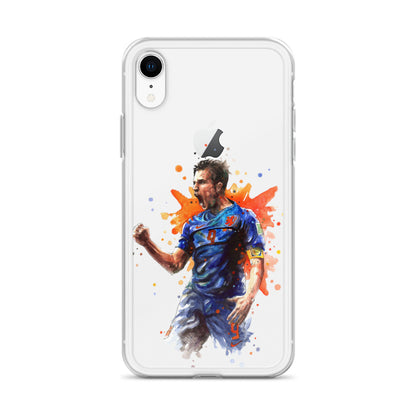 Netherlands Van Persie Vintage Clear Case for iPhone®