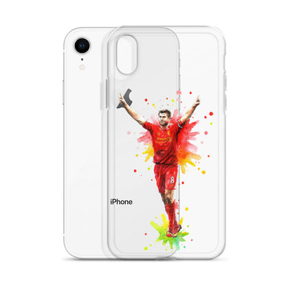 Liverpool Steven Gerrard Vintage Clear Case for iPhone® - The 90+ Minute