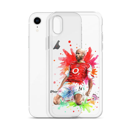 Arsenal Thierry Henry Vintage Clear Case for iPhone® - The 90+ Minute