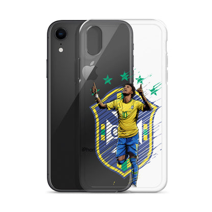 Neymar Brazil Logo iPhone Clear Case - The 90+ Minute