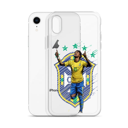 Neymar Brazil Logo iPhone Clear Case - The 90+ Minute