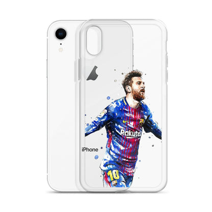 Lionel Messi Barca Vintage Clear Case for iPhone®