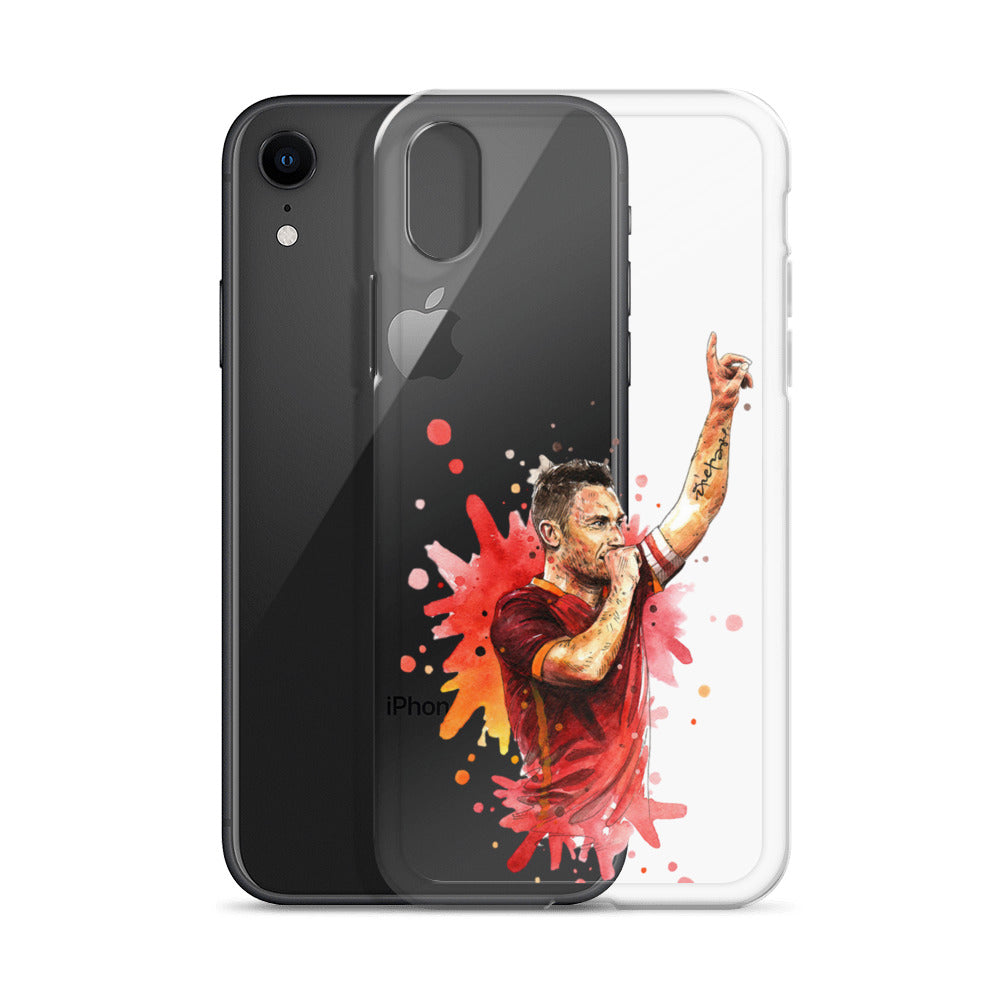 AS Roma Totti Eterno Vintage Clear Case for iPhone®