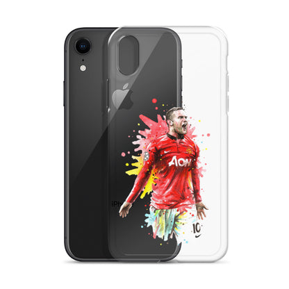 Manchester United Wayne Rooney Vintage Clear Case for iPhone®