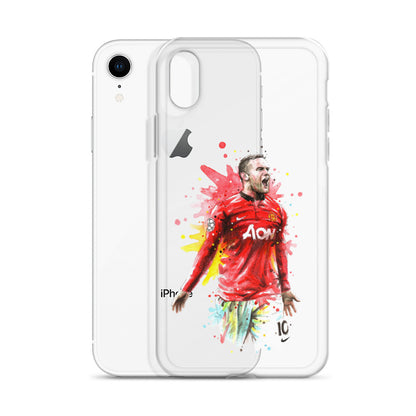 Manchester United Wayne Rooney Vintage Clear Case for iPhone®