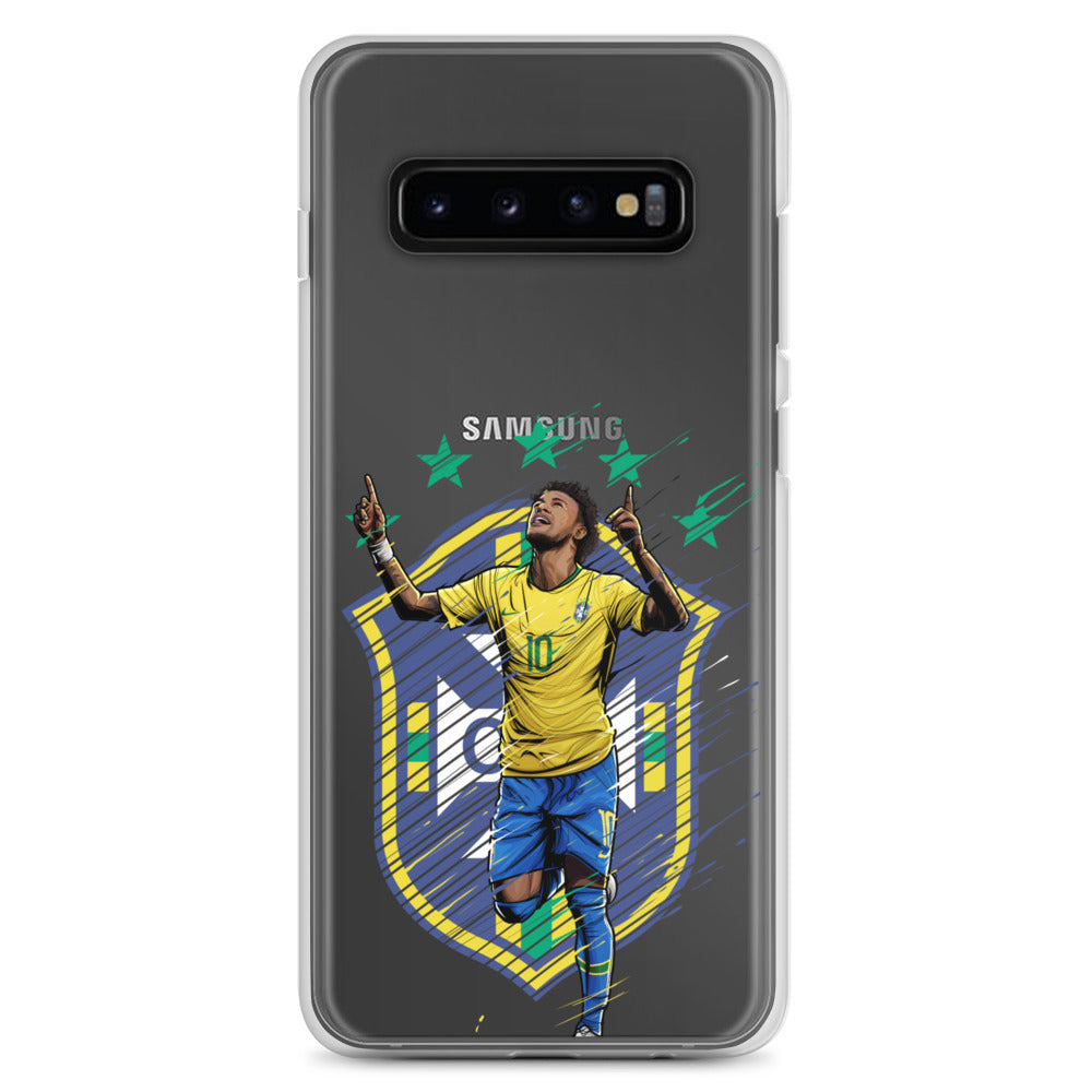 Neymar Brazil Logo Clear Case for Samsung® - The 90+ Minute