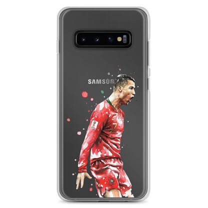 Ronaldo Portugal Celebration Vintage Clear Case for Samsung®