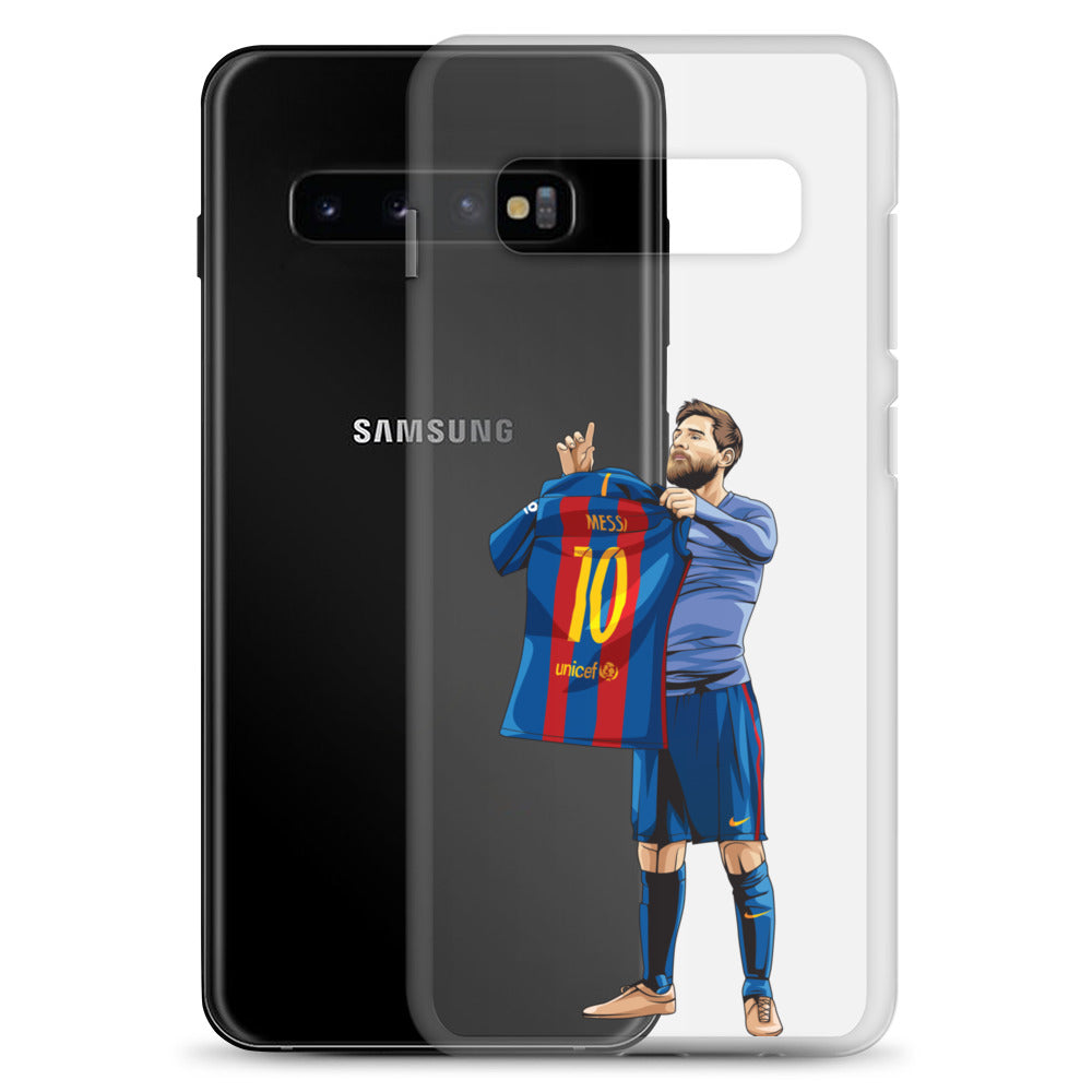 El Clasico Iconic Messi Celebration Clear Case for Samsung® - The 90+ Minute