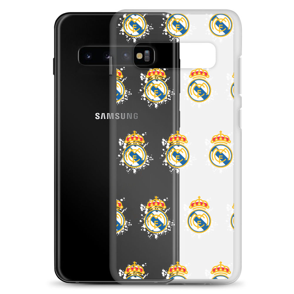 Real Madrid splash Logo Clear Case for Samsung® - The 90+ Minute