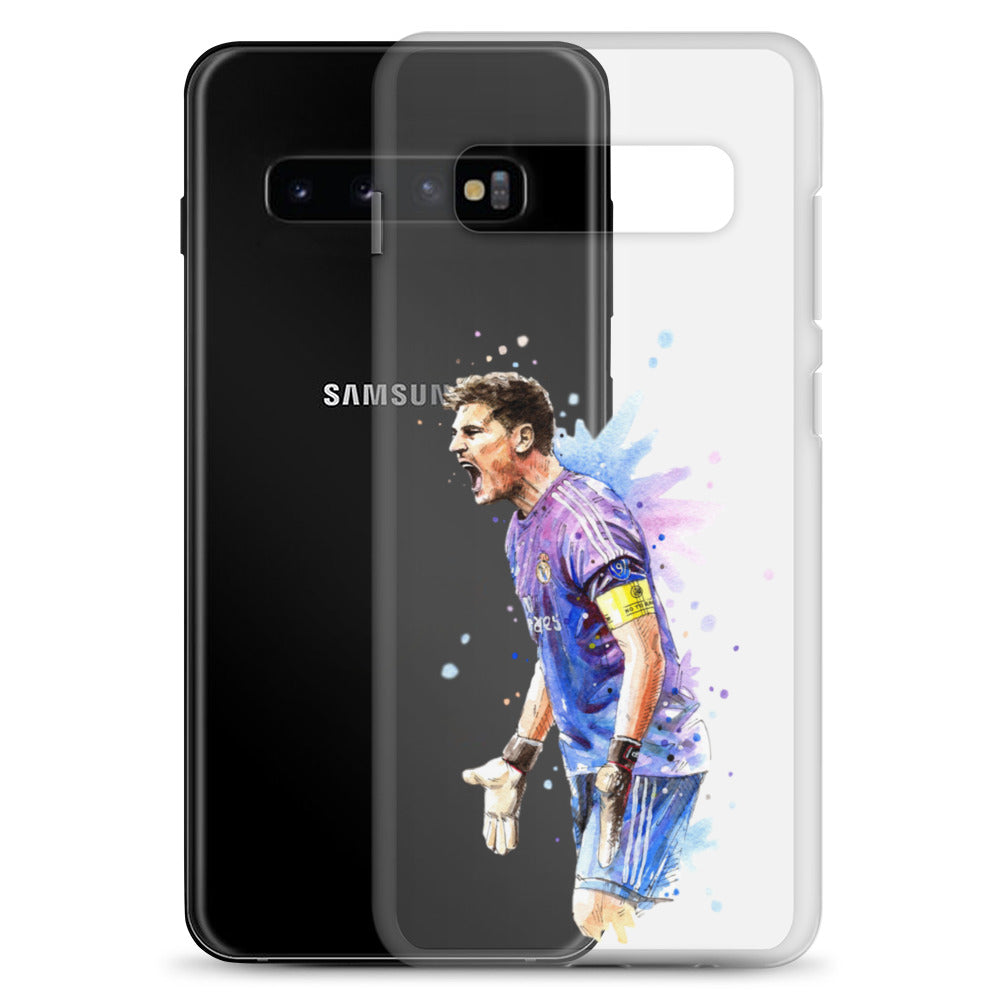 Real Madrid Legend Casillas Vintage Clear Case for Samsung® - The 90+ Minute