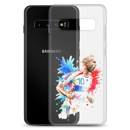 France Zinadine Zidane "Zizou" Vintage Clear Case for Samsung® - The 90+ Minute