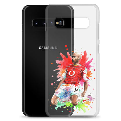 Arsenal Thierry Henry Vintage Clear Case for Samsung® - The 90+ Minute