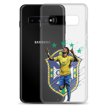 Neymar Brazil Logo Clear Case for Samsung® - The 90+ Minute