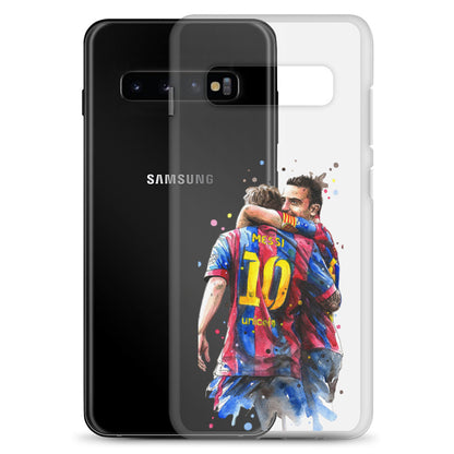 Messi & Xavi Barcelona days Clear Case for Samsung®
