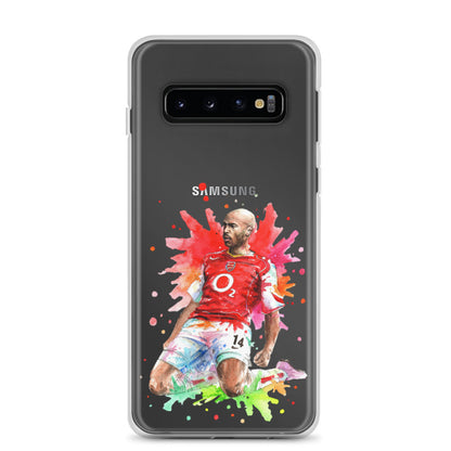Arsenal Thierry Henry Vintage Clear Case for Samsung® - The 90+ Minute