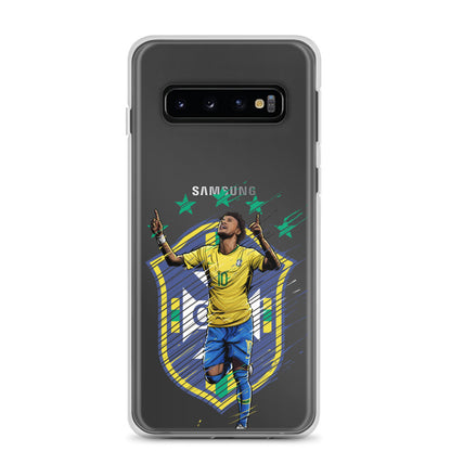 Neymar Brazil Logo Clear Case for Samsung® - The 90+ Minute