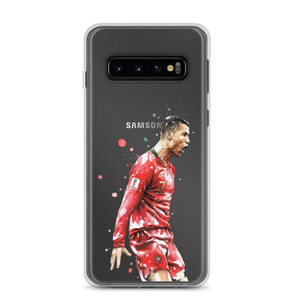 Ronaldo Portugal Celebration Vintage Clear Case for Samsung®