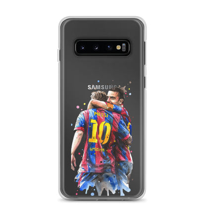 Messi & Xavi Barcelona days Clear Case for Samsung®