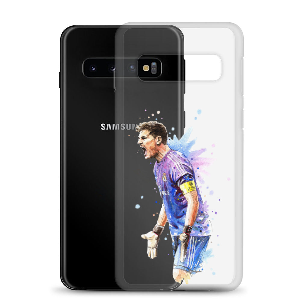 Real Madrid Legend Casillas Vintage Clear Case for Samsung® - The 90+ Minute