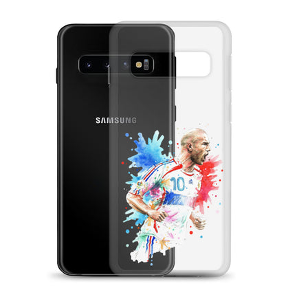 France Zinadine Zidane "Zizou" Vintage Clear Case for Samsung® - The 90+ Minute