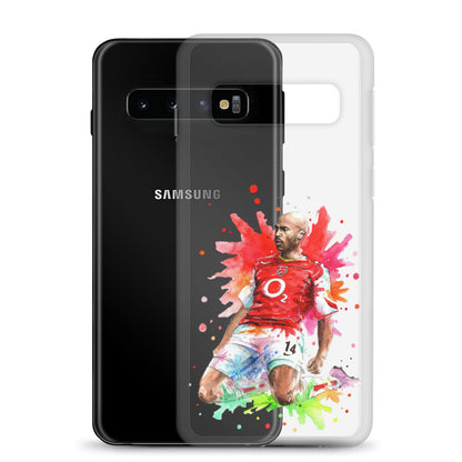 Arsenal Thierry Henry Vintage Clear Case for Samsung® - The 90+ Minute
