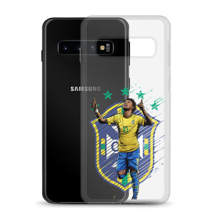 Neymar Brazil Logo Clear Case for Samsung® - The 90+ Minute
