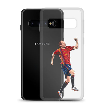 Celebrating Goal Iniesta Spain Clear Case for Samsung® - The 90+ Minute