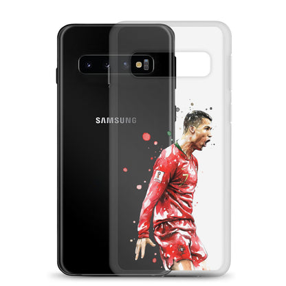 Ronaldo Portugal Celebration Vintage Clear Case for Samsung®