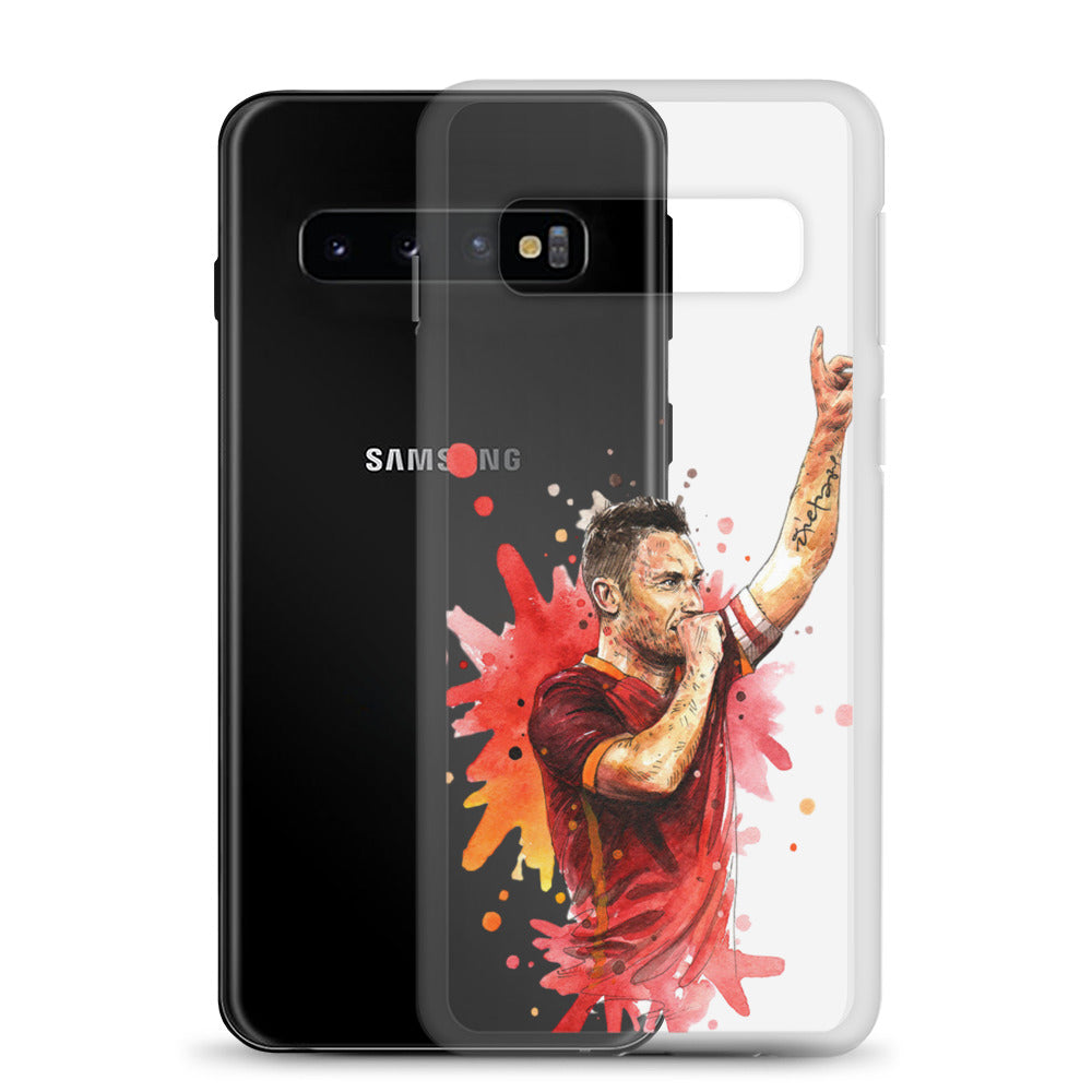 AS Roma Totti Eterno Vintage Clear Case for Samsung®