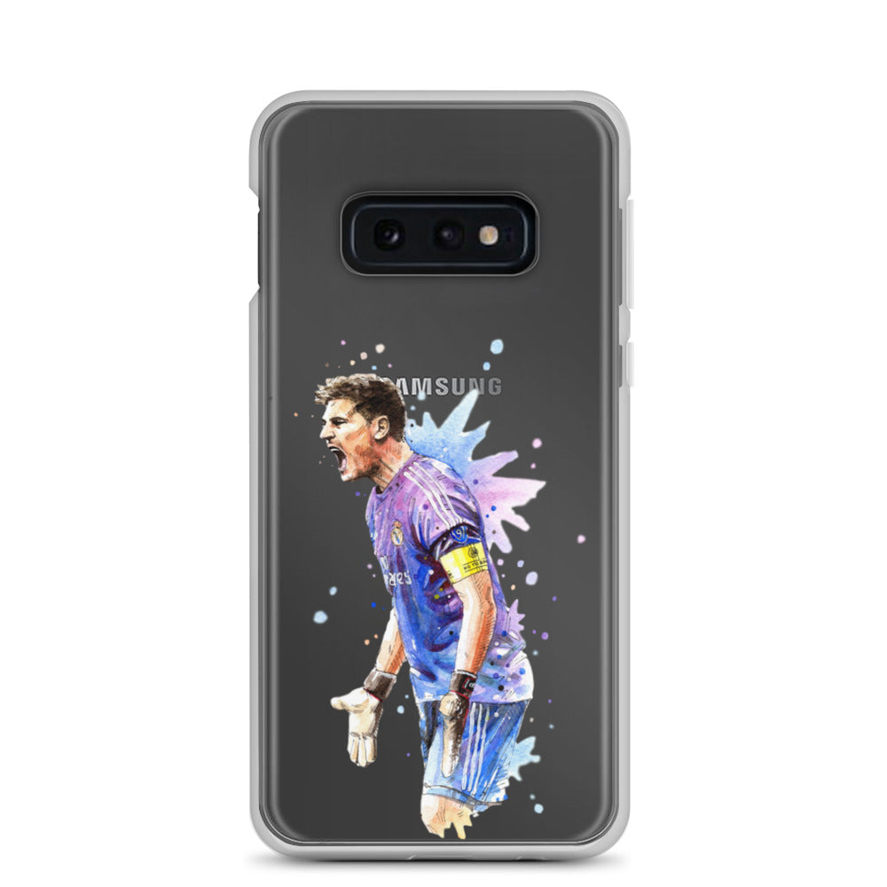 Real Madrid Legend Casillas Vintage Clear Case for Samsung® - The 90+ Minute