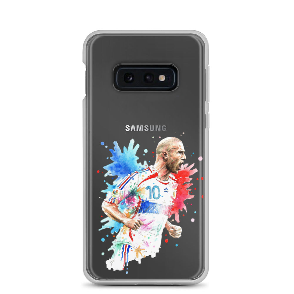 France Zinadine Zidane "Zizou" Vintage Clear Case for Samsung® - The 90+ Minute