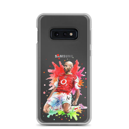 Arsenal Thierry Henry Vintage Clear Case for Samsung® - The 90+ Minute