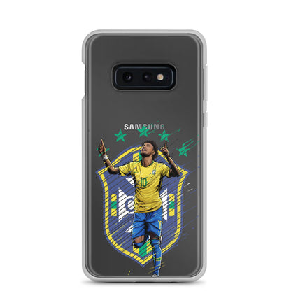 Neymar Brazil Logo Clear Case for Samsung® - The 90+ Minute