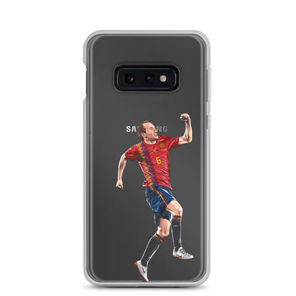 Celebrating Goal Iniesta Spain Clear Case for Samsung® - The 90+ Minute