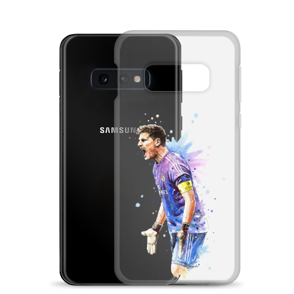 Real Madrid Legend Casillas Vintage Clear Case for Samsung® - The 90+ Minute